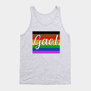 Pride flag gaol, Scottish Gaelic word for love Tank Top